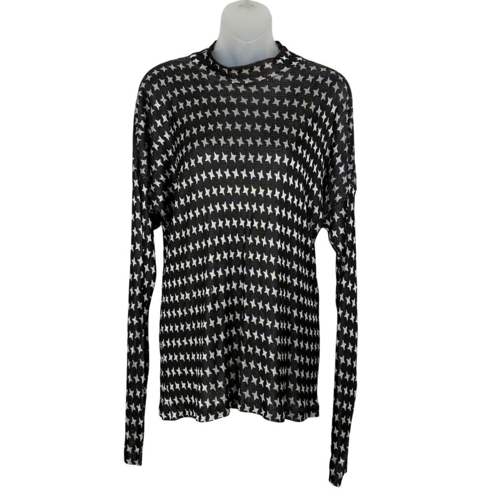 MARC JACOBS for Sketchbook Star Pattern 1985 Collection Oversized Sweater Top S
